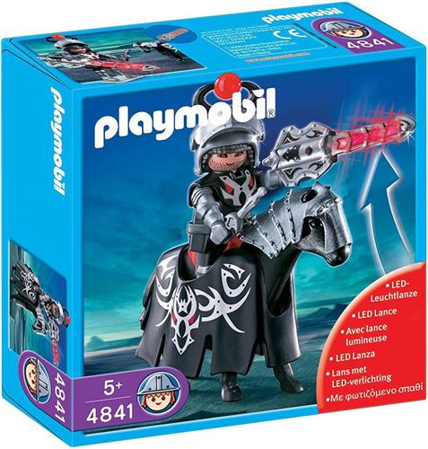 PLAYMOBIL Zwarte Drakenridder met Led Verlichte Lans - 4841