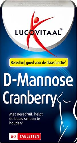 Lucovitaal D-Mannose Cranberry Blaasfunctie 60 tabletten