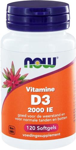 Now Vitamine D3 2000IE (120sft)