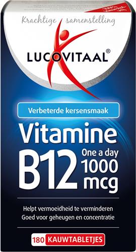 Lucovitaal Vitamine B12 1000mcg 180 kauwtabletten