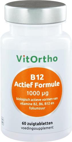 VitOrtho B12 Actief Formule 1000 mcg - 60 zuigtabletten