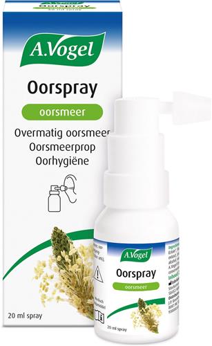 A.Vogel Oorspray oorsmeer spray - Overmatig oorsmeer, oorsmeerprop, oorhygiëne. - 20 ml