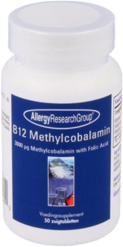 B12 Methylcobalamin with Folic Acid (50 Lozenges) - Allergy Research