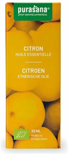 Purasana Etherische Olie Citroen Bio 30 ml