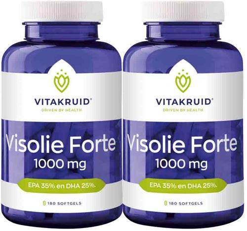 2x Vitakruid Visolie Forte 180 softgels