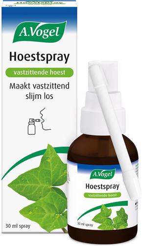 A.Vogel Hoestspray vastzittende hoest spray - Hoestspray bij vastzittende hoest. Maakt vastzittend slijm los. - 30 ml