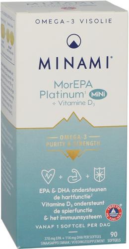 Minami MorEPA Platinum Mini + Vitamine D3 90 softgels