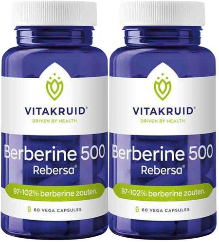 2x Vitakruid Berberine 500 Rebersa 60 vegacapsules