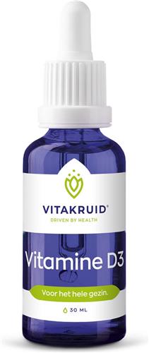 Vitakruid - Vitamine D3 Druppels - 30ml