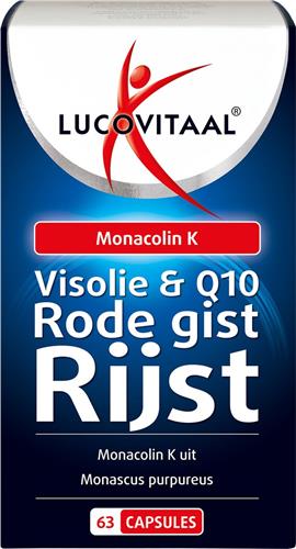 Lucovitaal Rode Gist Rijst met Visolie en Q10 63 capsules