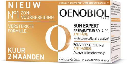 OENOBIOL Sun Expert Anti-Aging 2x30 Bruinings Capsules - Bruiningsversneller - Bruinen zonder zon - Zonvoorbereiding - 2x30 caps