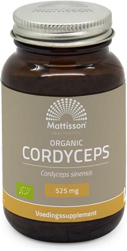 Mattisson - Biologische Cordyceps - Vegan Voedingssupplement - 525mg - 60 Capsules