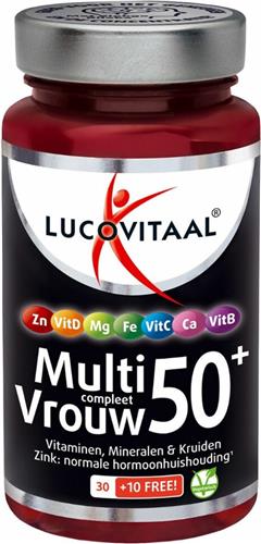 Lucovitaal Multi Vrouw Compleet 50+ Met Ginkgo Biloba 40 capsules