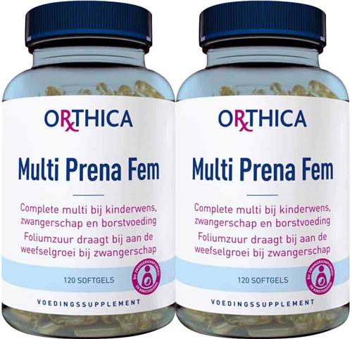 2x Orthica Multi Prena Fem 120 softgels