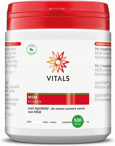 Vitals - MSM poeder met OptiMSM de meest zuivere vorm van MSM - 500 gram