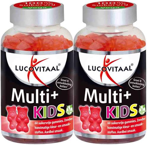 2x Lucovitaal Vitamine Gummies Multi+ Kids 60 gummies