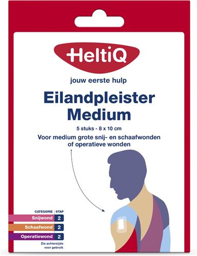 Heltiq - 8 x 10 cm - 5 stuks - Pleisters