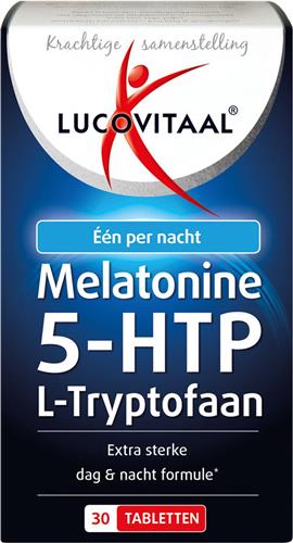 3x Lucovitaal Melatonine 5-HTP L-Tryptofaan 30 tabletten