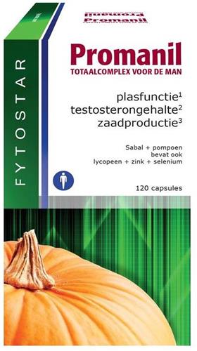 Fytostar Promanil - Supplement - Plasfunctie Testosterongehalte Zaadproductie - 120 capsules