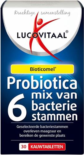 3x Lucovitaal Probiotica Mix van Bacteriën 30 kauwtabletten