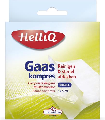 Heltiq Gaaskompressen - 5 x 5 cm - 16 stuks - Gaasjes