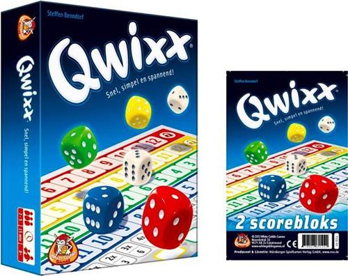 Spelvoordeelset Qwixx - Dobbelspel inclusief twee scorebloks