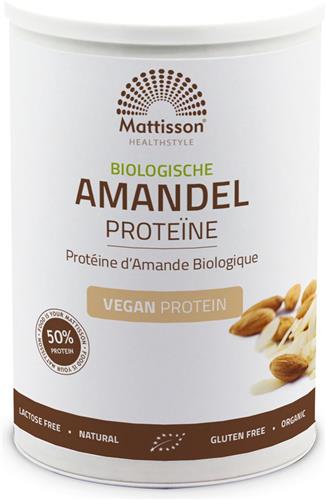 Mattisson - Biologische Amandel Proteïne - 50% Eiwit - Vegan Eiwit Shake - 350 Gram