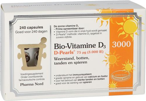 Pharma Nord Bio vitamine D3 75 mcg (240ca)