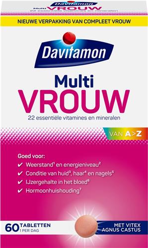 Davitamon Multi Vrouw - Multivitamines & mineralen voor de vrouw - 60 tabletten