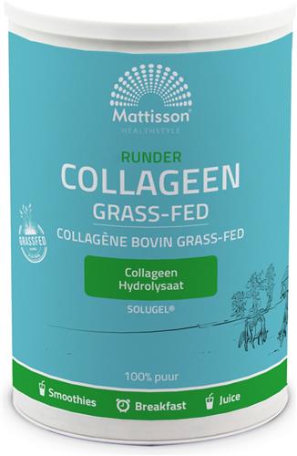 Mattisson - Runder Collageen Poeder Solugel - Grass Fed - 300 Gram