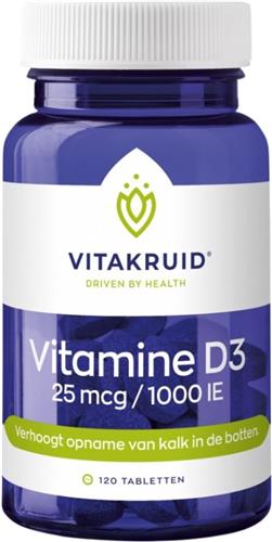 VitaKruid Vitamine D3 25 mcg 120 tabletten