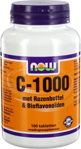 Now C-1000 met Rozenbottel en Bioflavonoïden - 100 Tabletten