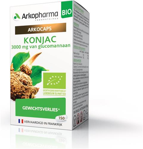 Arkopharma - Konjac Bio om Gewicht te Verliezen – 150 Capsules 50 Dagen