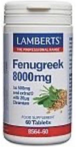 Lamberts Fenegriek 8000 mg 60 tabletten