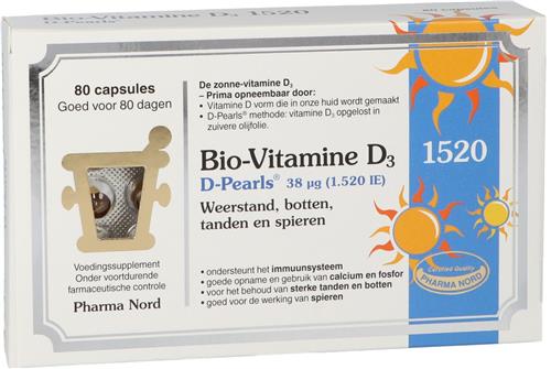 Pharma Nord Bio vitamine D3 38 mcg (80ca)