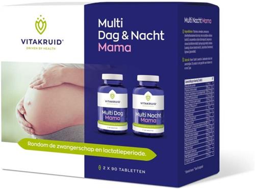 2x Vitakruid Zwangerschap/Mama Multi Dag Nacht 180 tabletten