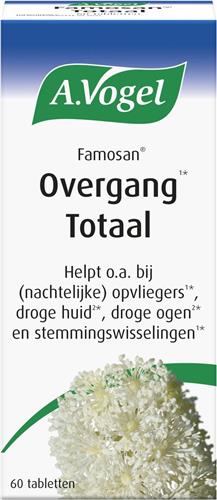 A.Vogel Famosan Overgang stemmingswisselingen tabletten - Cimicifuga helpt bij stemmingswisselingen.* Deze brede formule helpt daarnaast ook bij droge ogen, mond en vagina (duindoornbes).* - 60 st