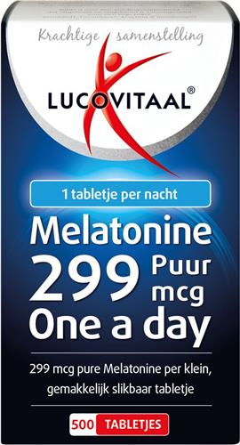 3x Lucovitaal Melatonine Puur 0.299mg 500 tabletten