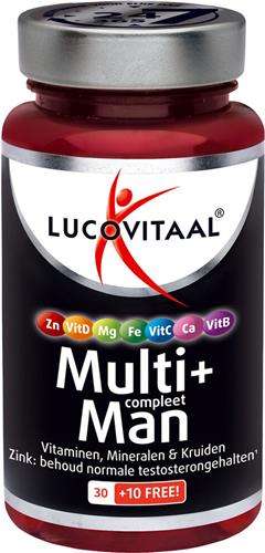 3x Lucovitaal Multi + Compleet Man 40 tabletten