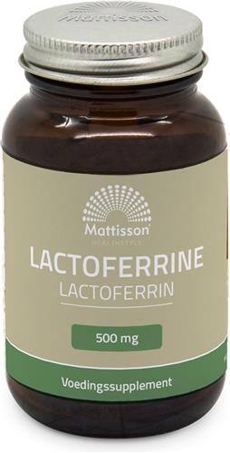 Mattisson - Lactoferrine 95% 500 mg - Lichaamseigen Ijzerbindend Eiwit - Supplement - 60 Capsules