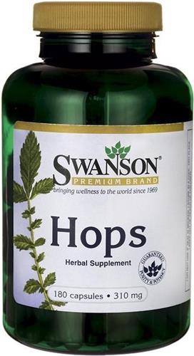 Swanson Health Hops - 180 Capsules - 620 mg Hop per dosering