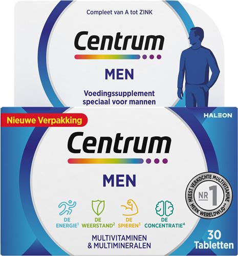 Centrum Men Multivitaminen Tabletten, 30 stuks