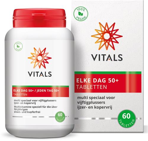 Vitals - Elke Dag 50+ - 60 tabletten - Multivitamine