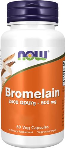 Bromelain 2400 GDU/g - 500mg-60 veggie caps