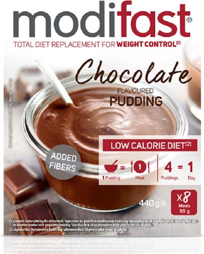 4x Modifast Intensive Pudding Chocolade 8 x 55 gr