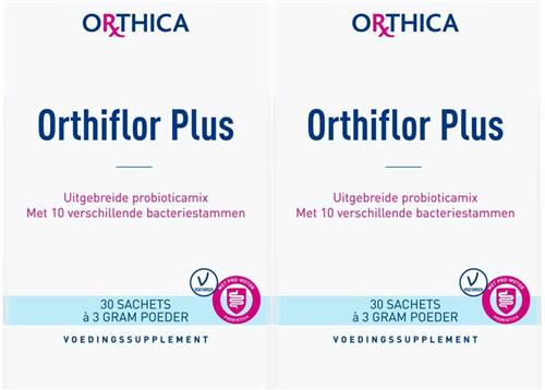 2x Orthica Orthiflor Plus Probiotica 30 sachets