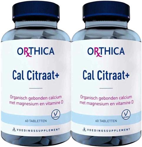 2x Orthica Cal Citraat+ 60 tabletten