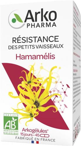 Arkopharma Arkogélules Hamamelis Bio 45 Capsules