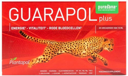 Plantapol Guarapol Plus Ampullen - Voor Zwakte en Tijdelijke Vermoeidheid - 10ml per Ampulle - 20 Stuks