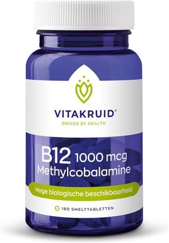 Vitakruid B12 1000 mcg Methylcobalamine 180 tabletten